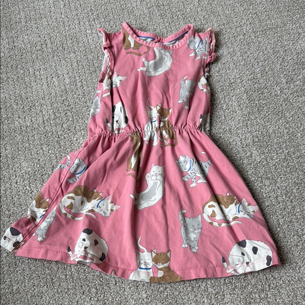 Mini Boden Cat Print Dress